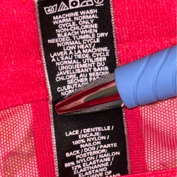 Victoria's Secret Red Lace Garter Belt Suspender Lingerie M/L EUC - Picture 4 of 10